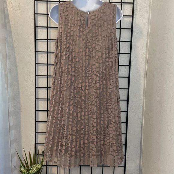 Max Studio - Pleated Lace Mid-Length Dress | Size M - Picture 2 of 5